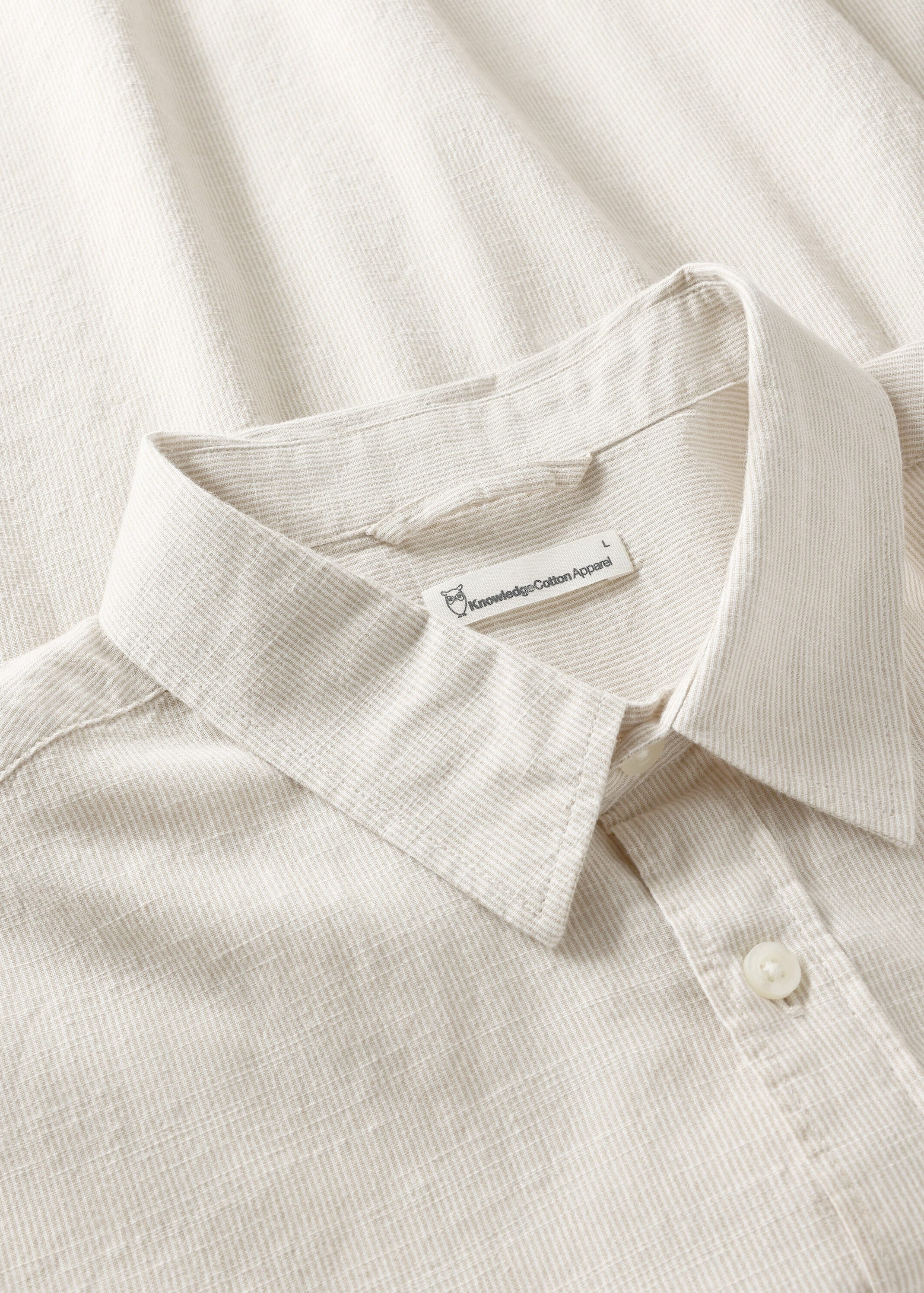 Dune Regular Stripe Shirt Creme Stripe
