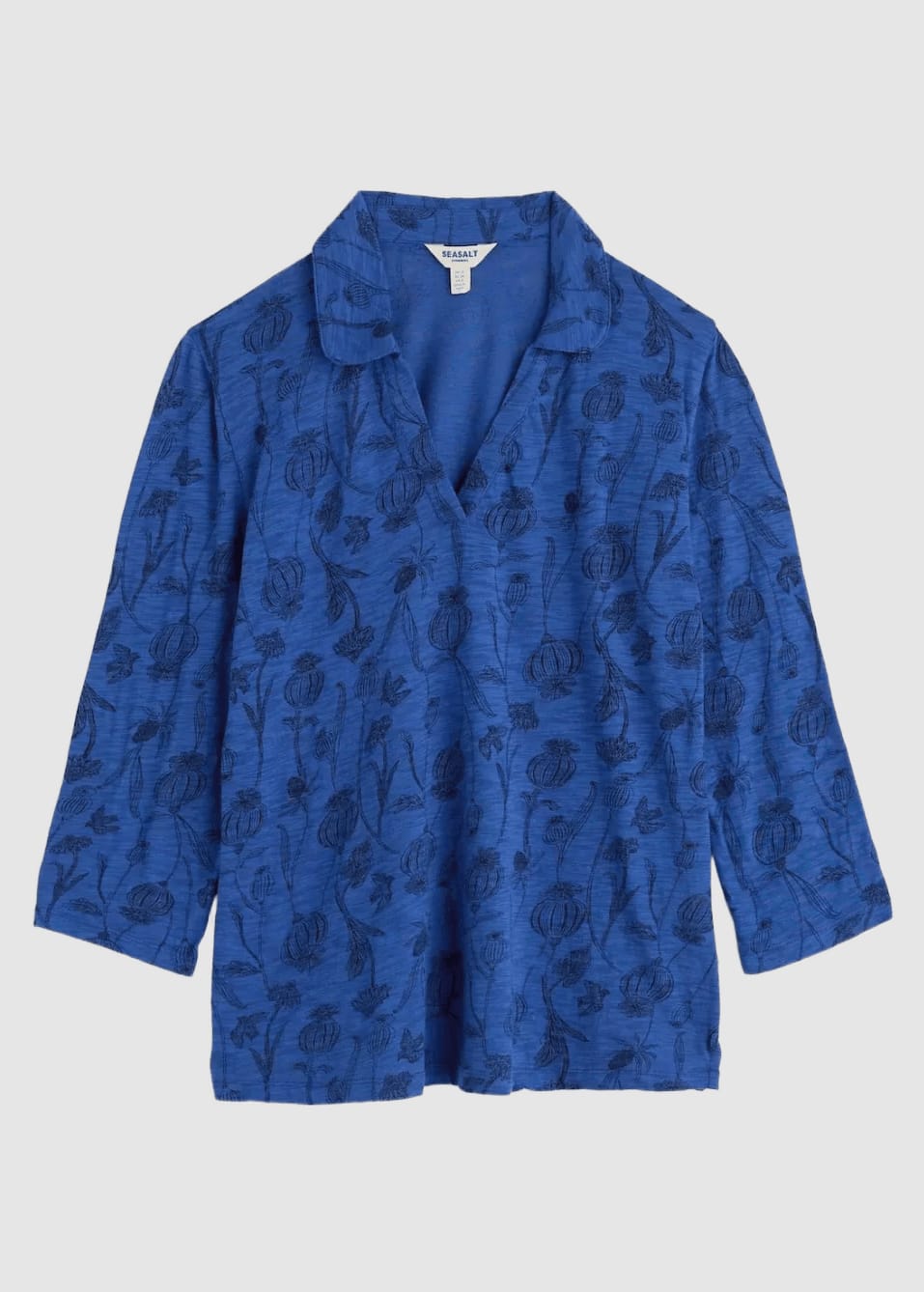 seasalt-cornwall-wavecrest-shirt-lino-seedpods-bright-marine-5.jpeg Wavecrest Shirt Lino Seedpods Bright Marine