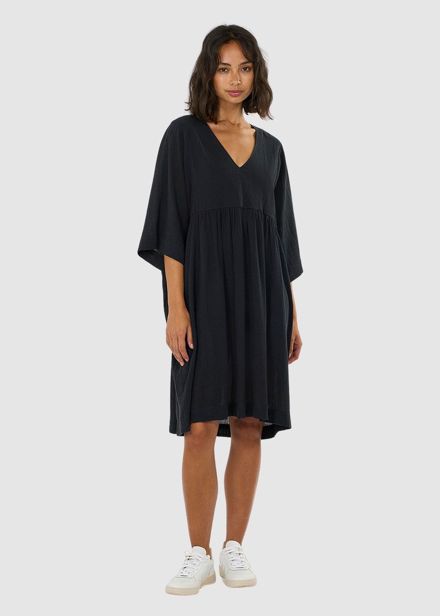 Cotton Crepe A-Shape Dress Cotton Crepe A-Shape Dress