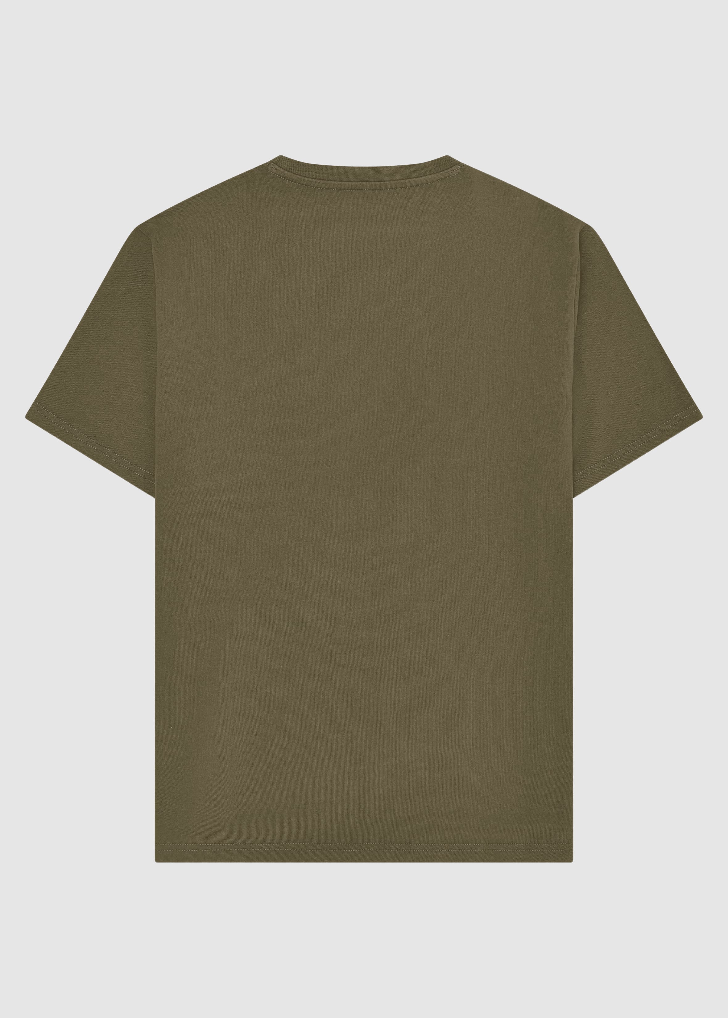 Front Print T-Shirt Burned Olive