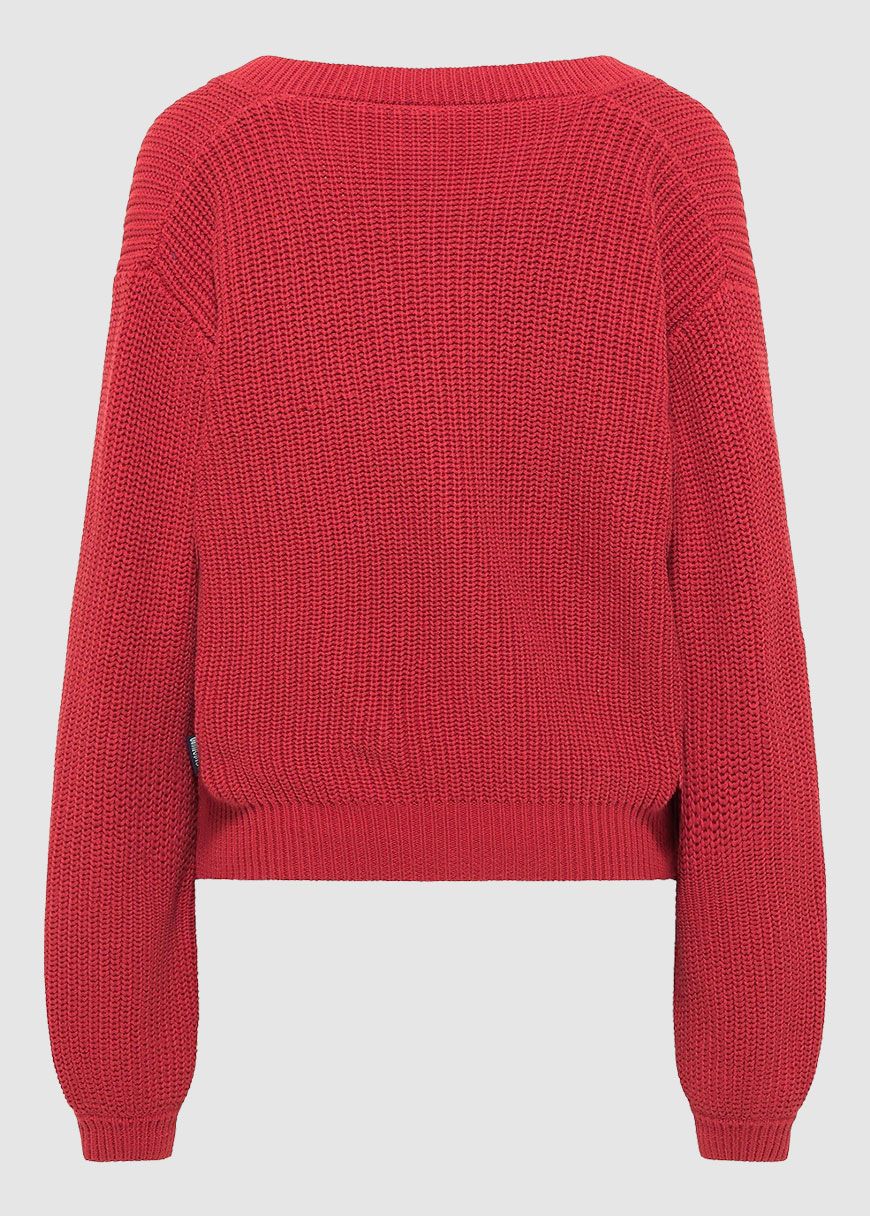 Strickpulli mit V-Ausschnitt Strickpulli mit V-Ausschnitt