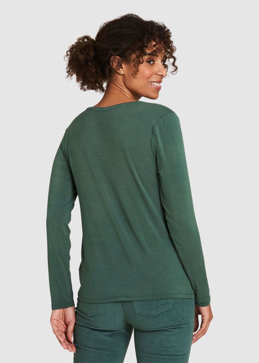 Langärmeliges Tencel-Shirt Langärmeliges Tencel-Shirt