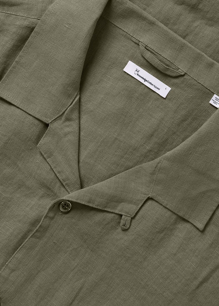 Box Short Sleeve Linen Shirt