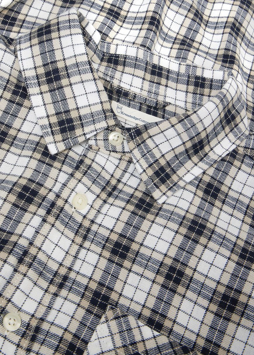 knowledge_cotton_apparel_checked_flannel_shirt_AW_25_KCA_1090150_7021_Blue_Check_3_9951eead2f Checked Flannel Shirt
