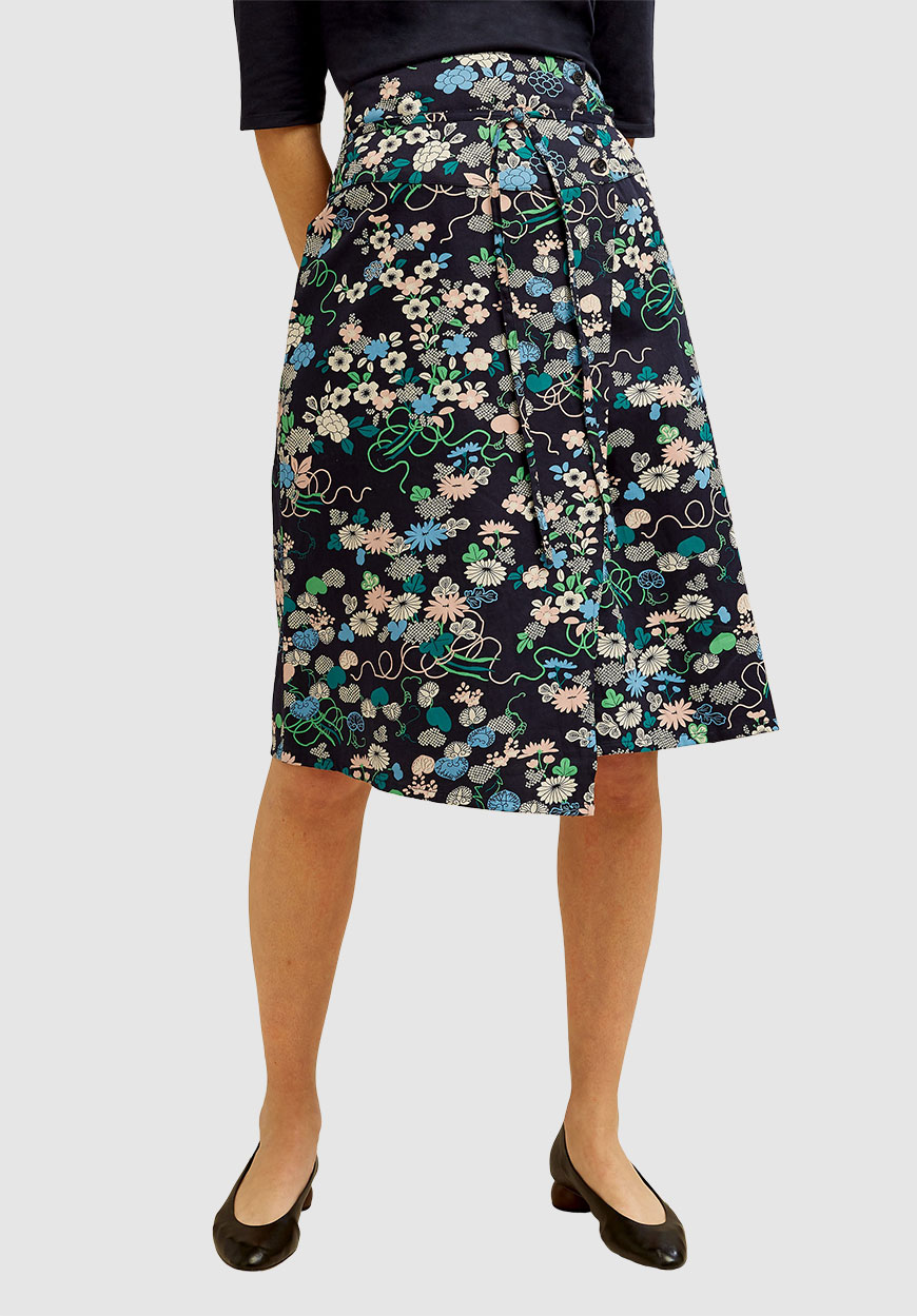 V&A Floral Print Skirt