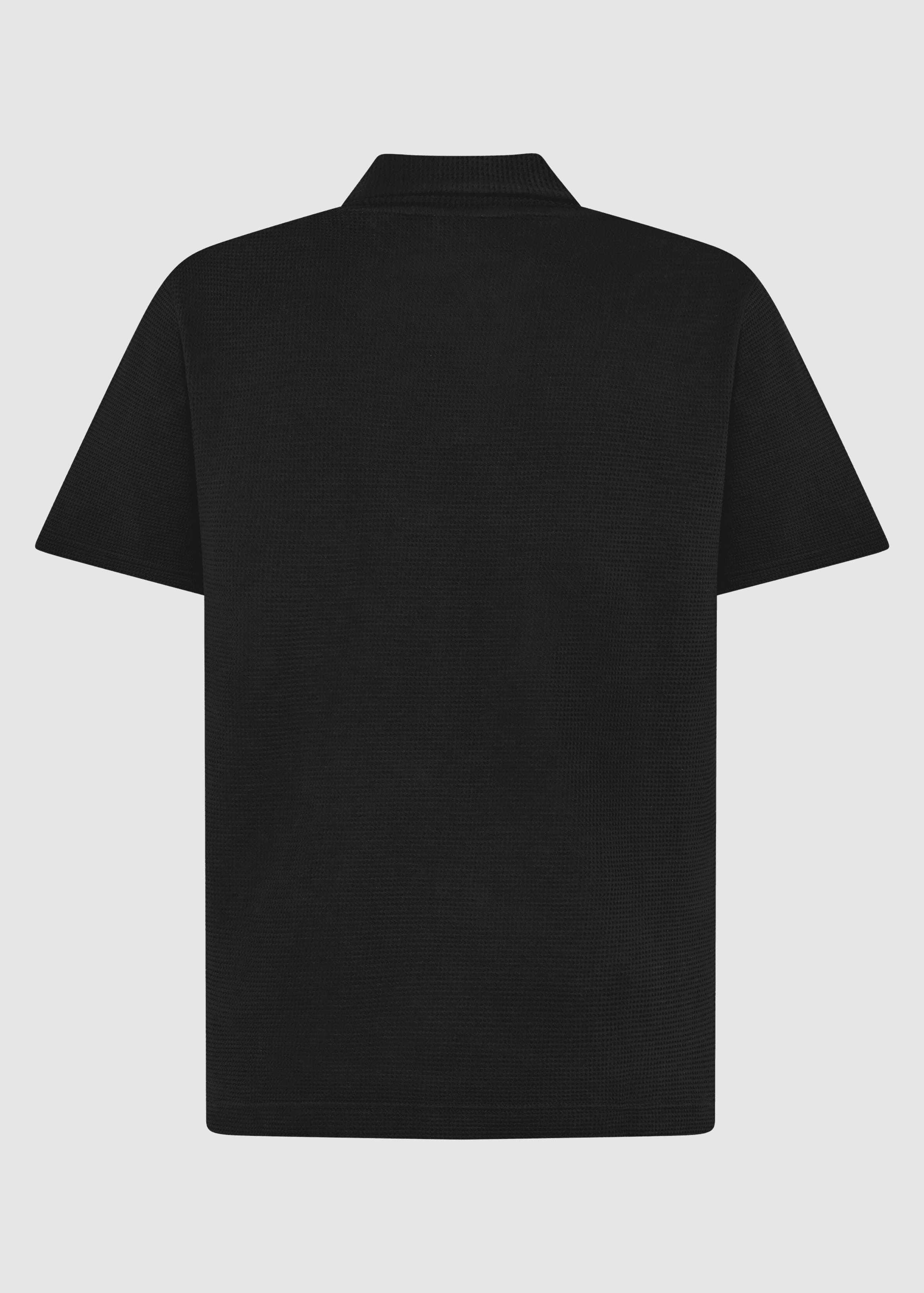 Waffle Polo Black Jet