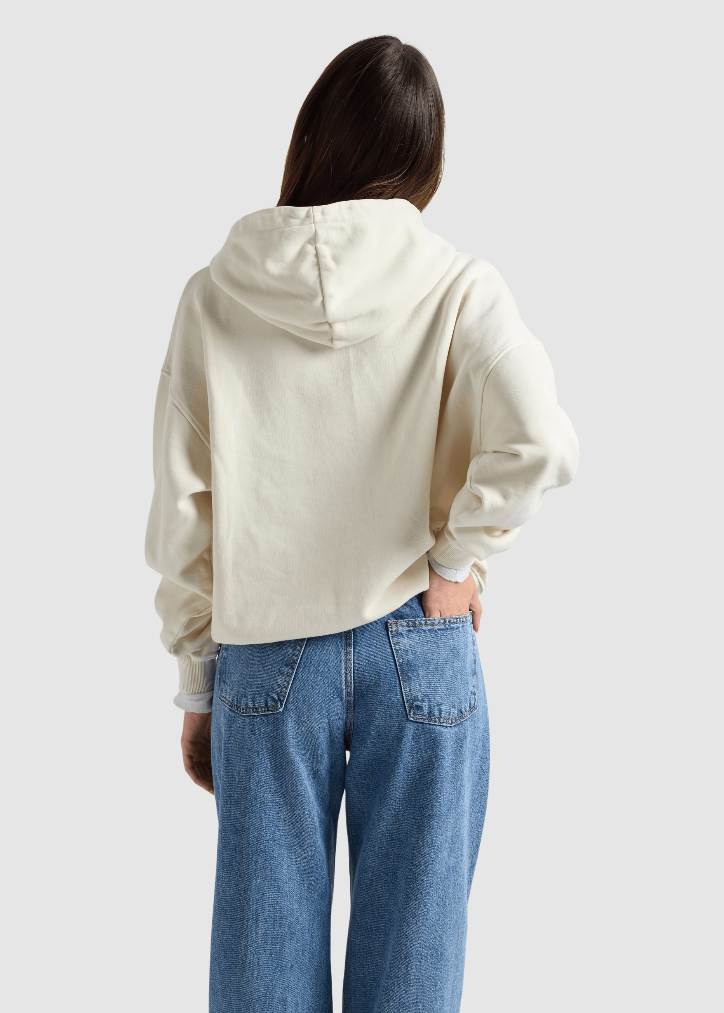 Women’s Crisantemo Hoodie Antique White