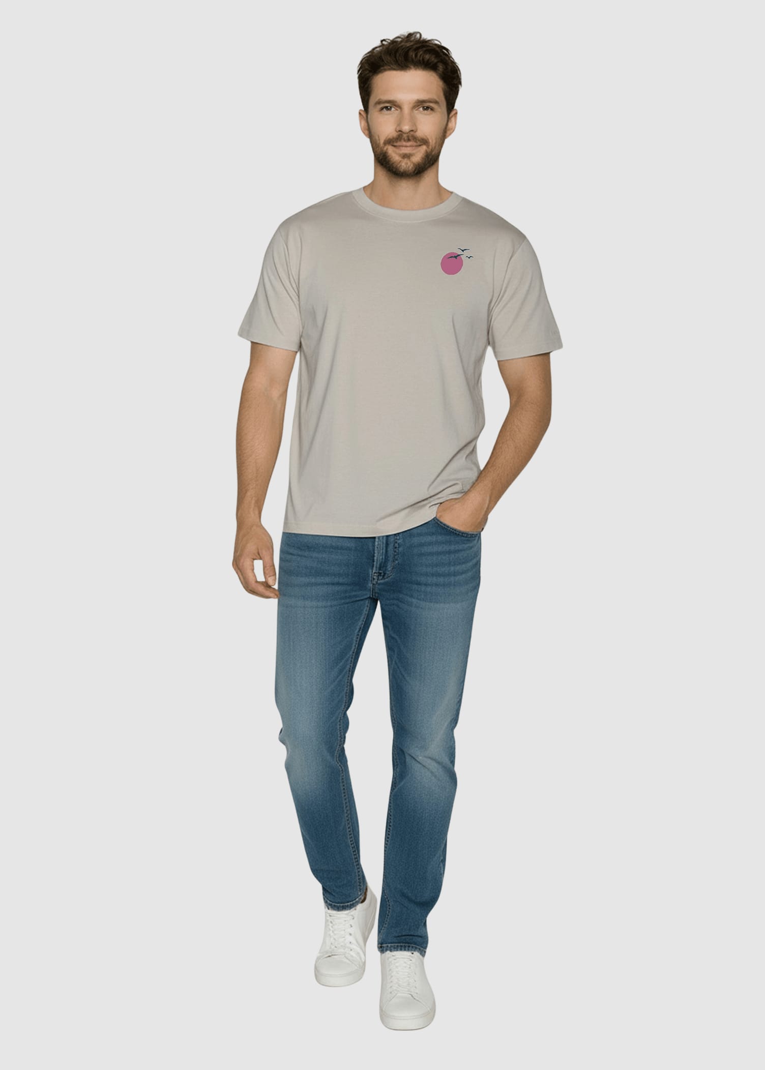 Mountain Bloom Fusion T-Shirt Sandstone