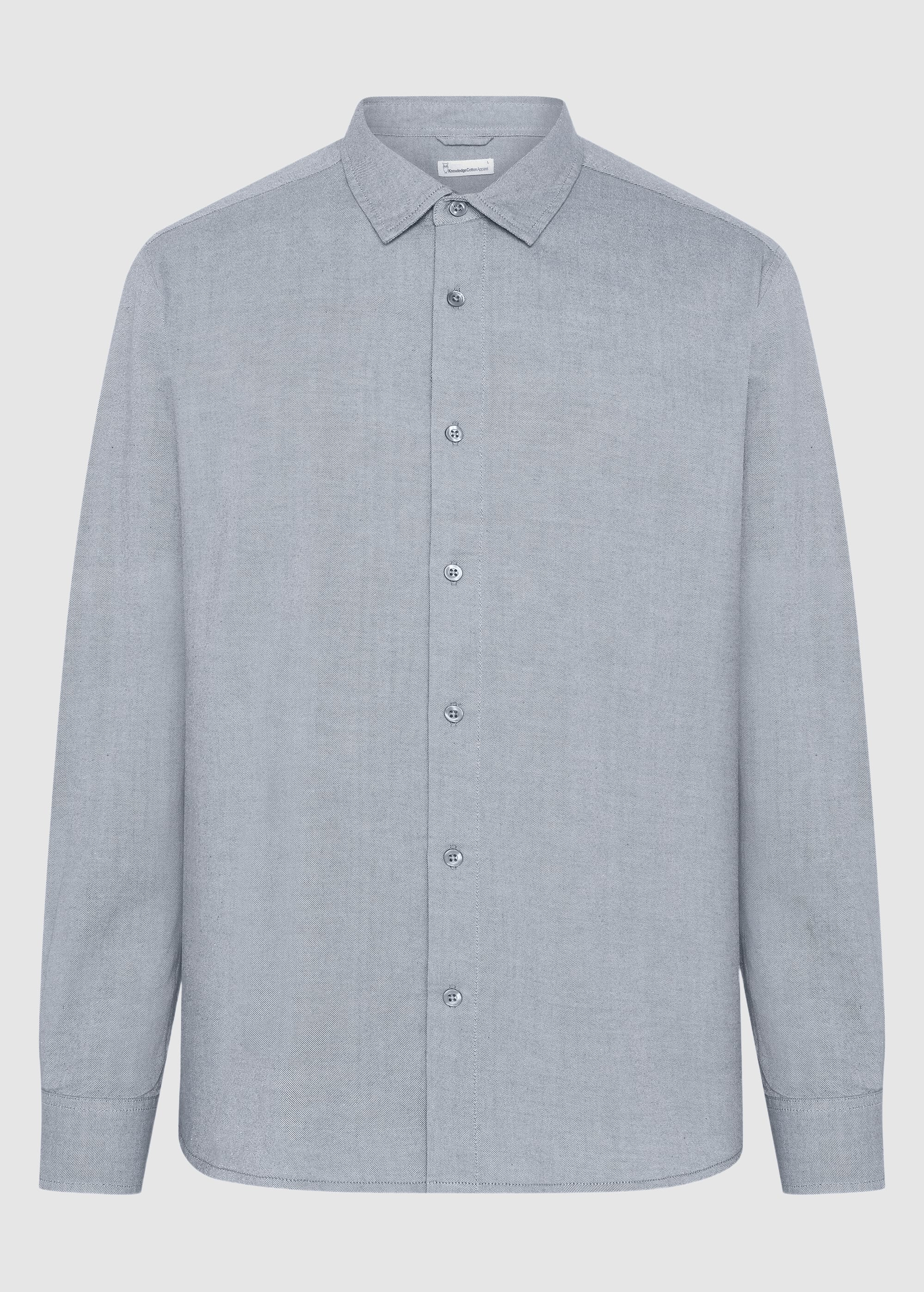 knowledge-cotton-apparel-regular-fit-light-twill-shirt-vintage-indigo-3.jpeg Regular Fit Light Twill Shirt Vintage Indigo