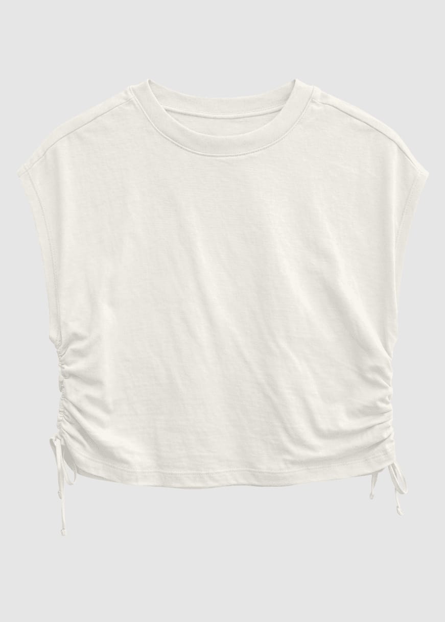 Tie Detail T-Shirt Offwhite Tie Detail T-Shirt Offwhite