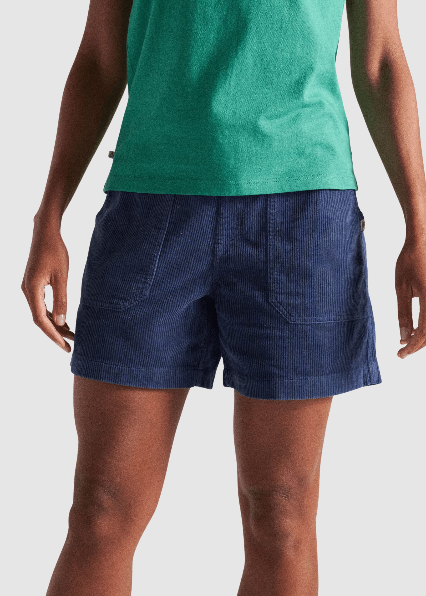 Avian Organic Cord Short 2.0 Dark Denim