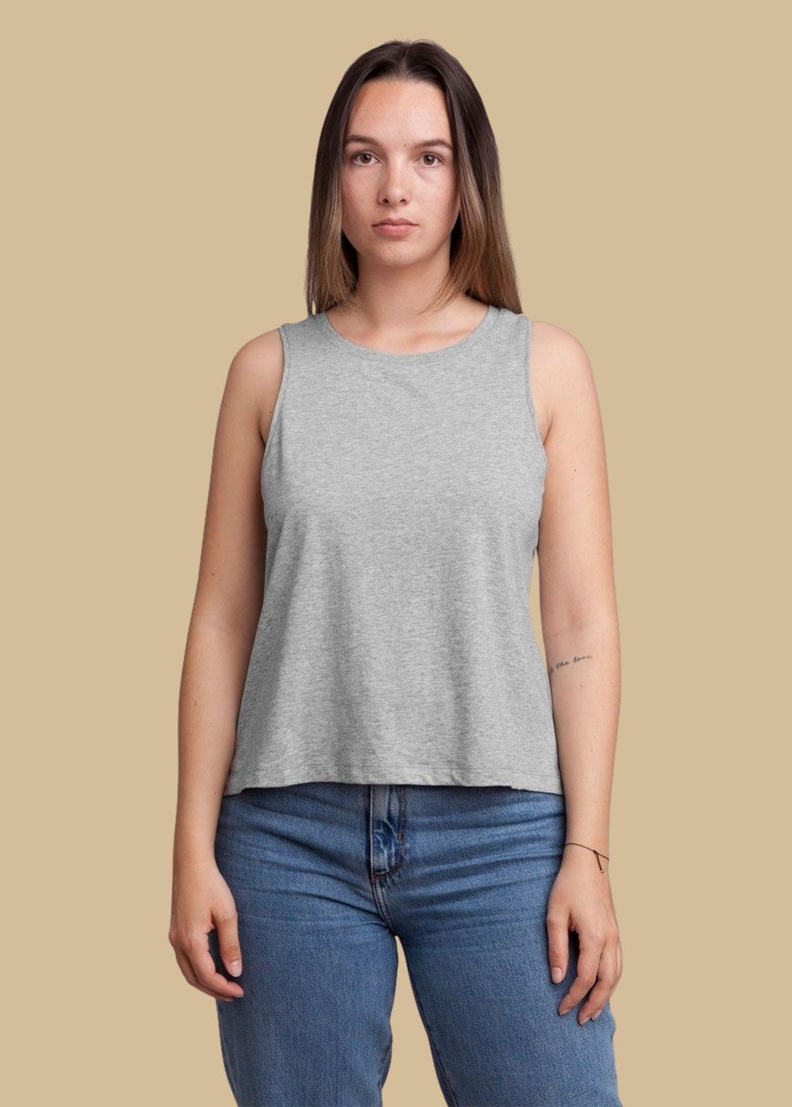 Cropped Oversized Tanktop Woman