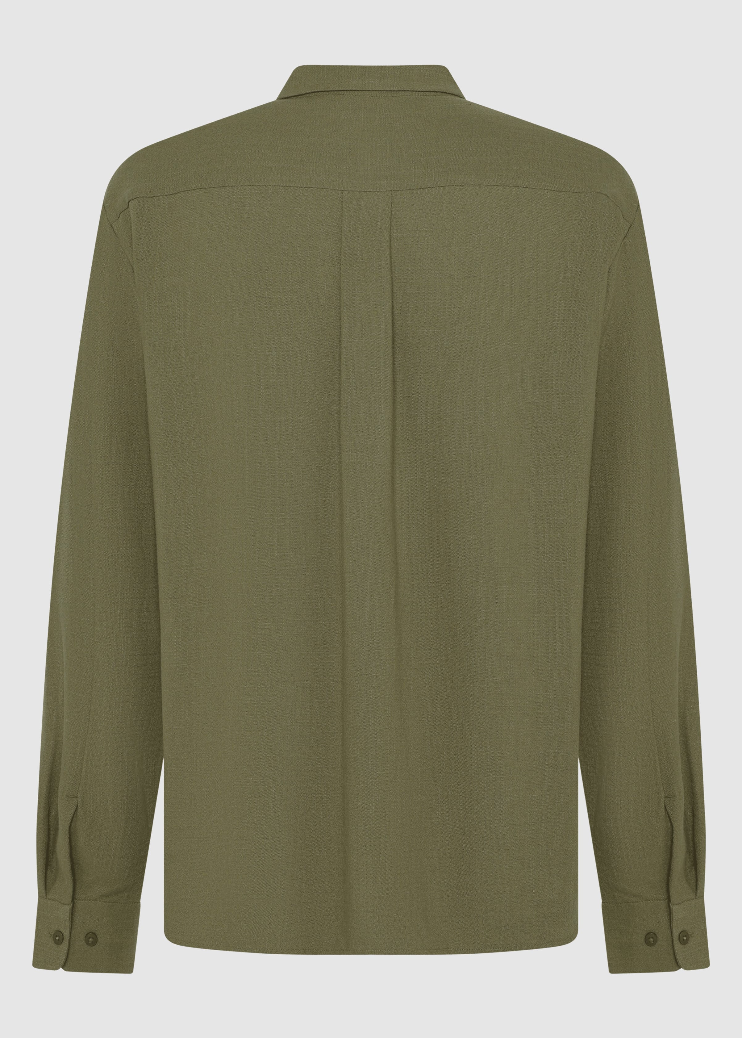 Linen-MIX Shirt Burned Olive Linen-MIX Shirt Burned Olive
