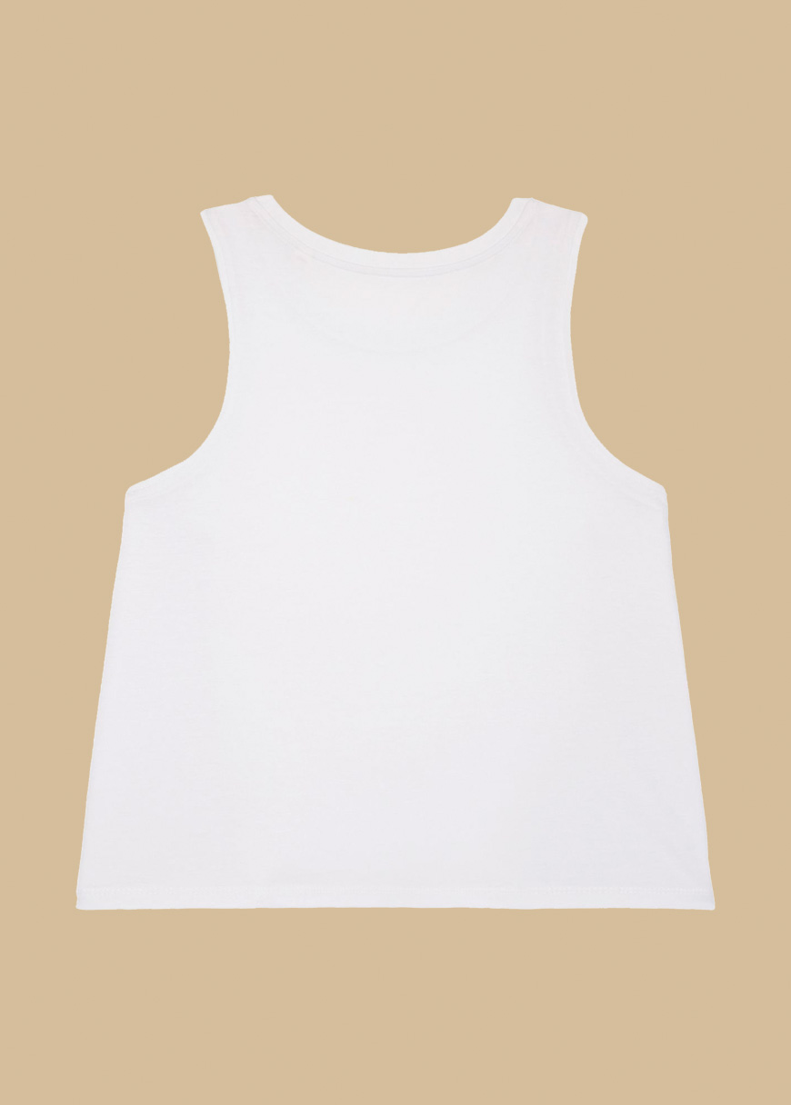 Cropped Oversized Tanktop Woman Cropped Oversized Tanktop Woman