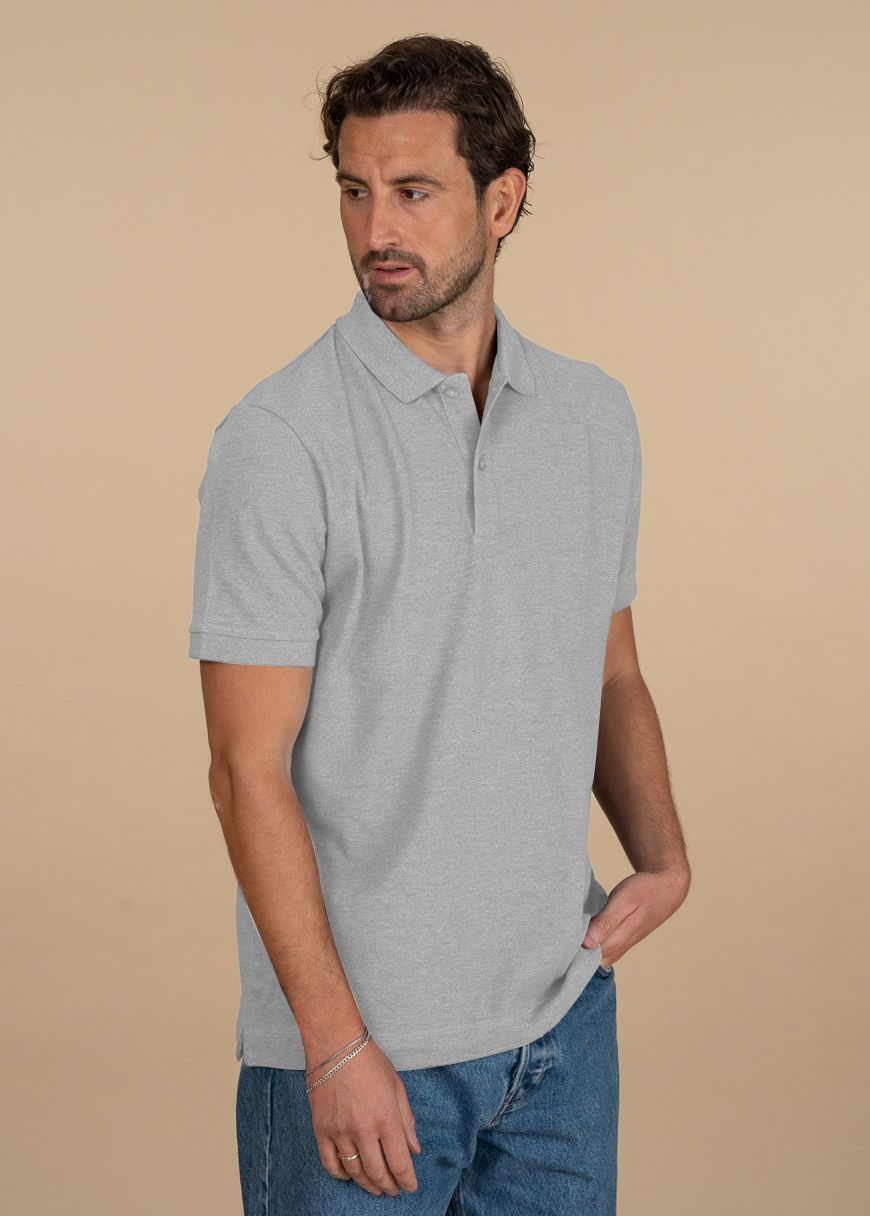 Classic Poloshirt Man Heather Grey