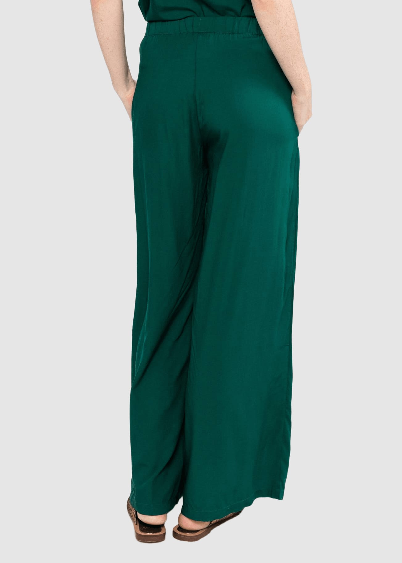 Breezy Palazzo Green Holiday Feeling Breezy Palazzo Green Holiday Feeling