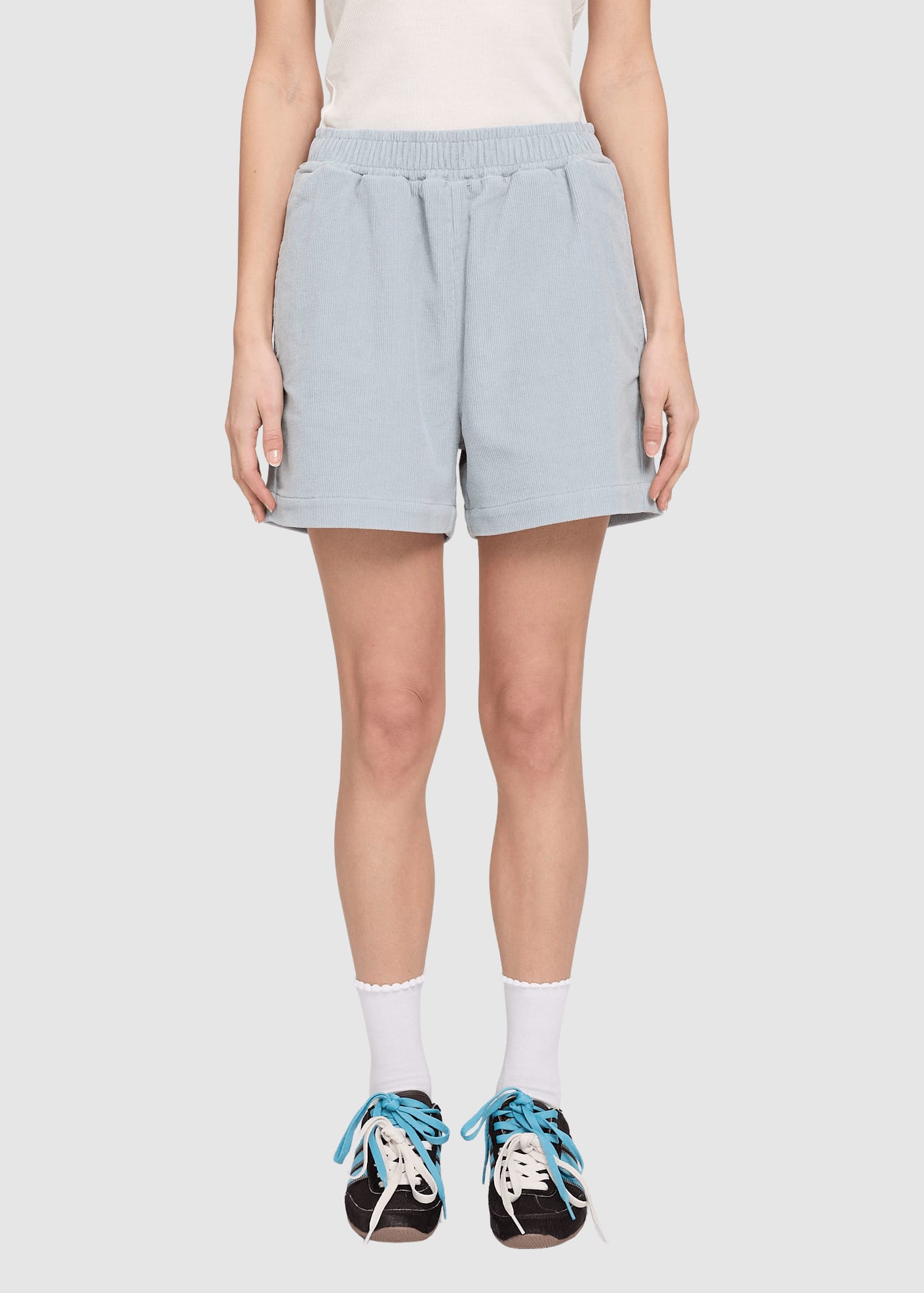 Corduroy Shorts Pearl Blue