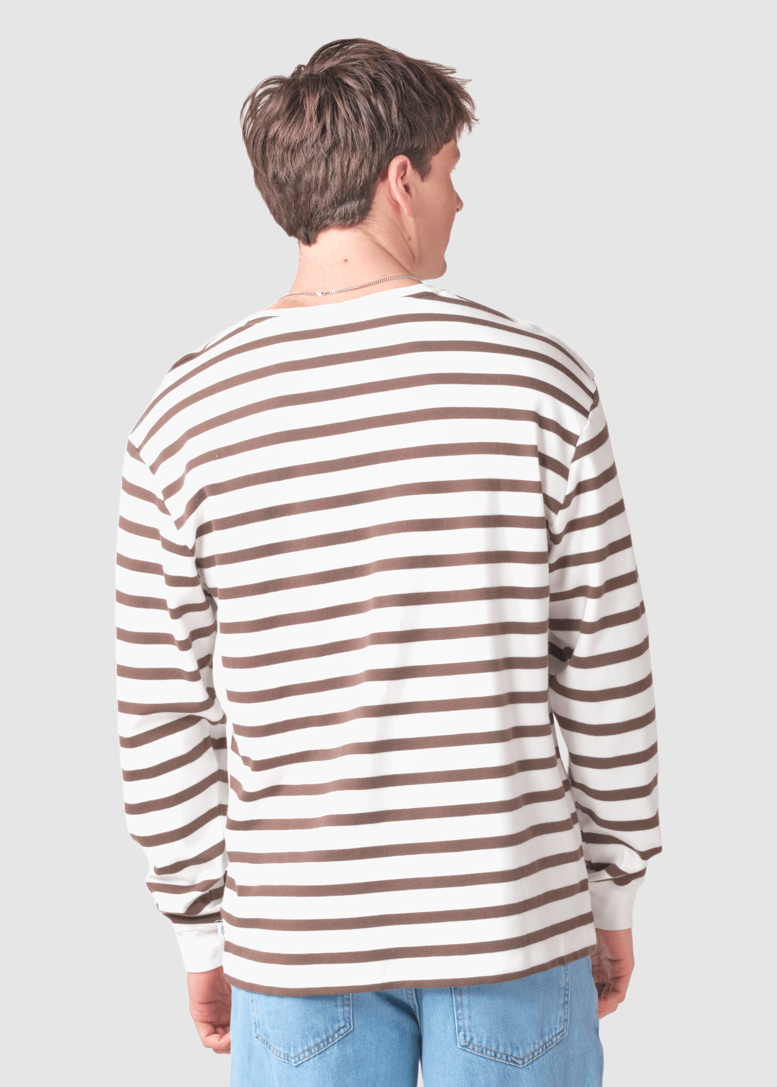 Mateo Ls Tee Ocs Cream Taupe Mateo Ls Tee Ocs Cream Taupe