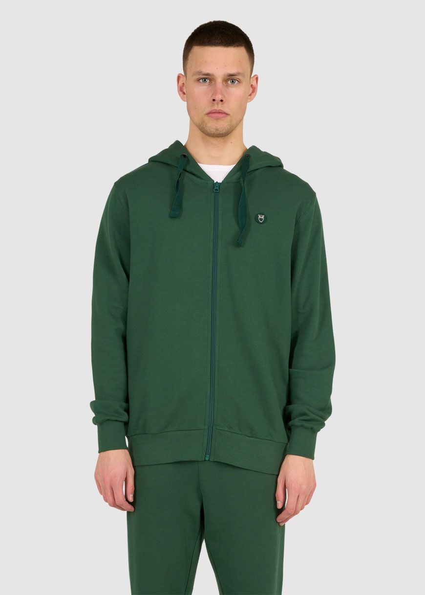 Zip Hood Basic Badge Sweat Zip Hood Basic Badge Sweat