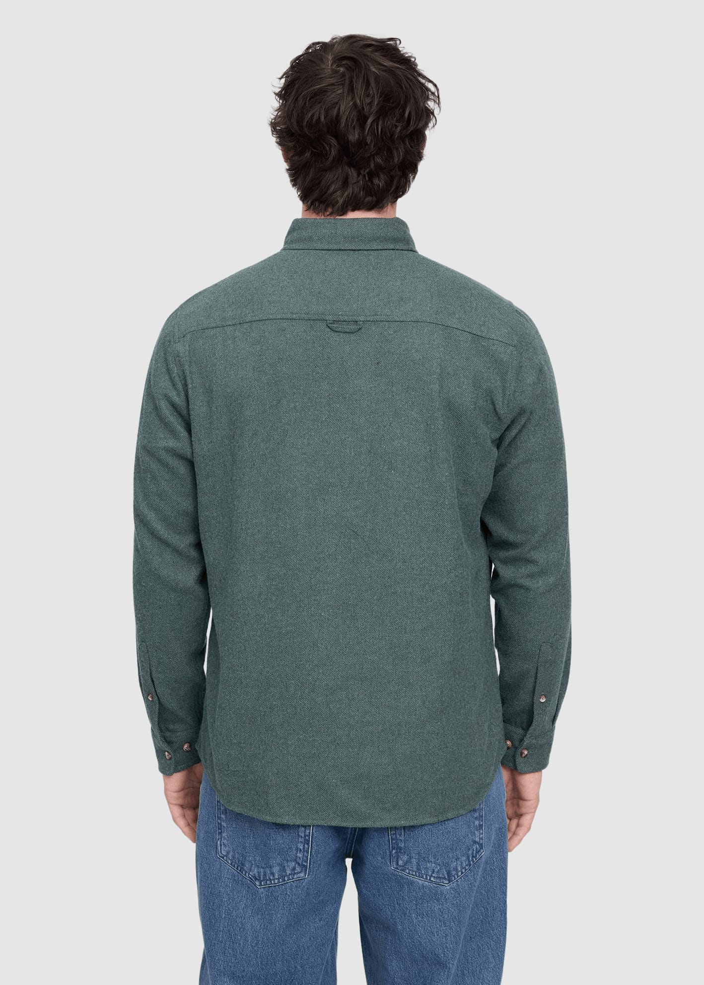 Melange Flannel Shirt Bottle Melange