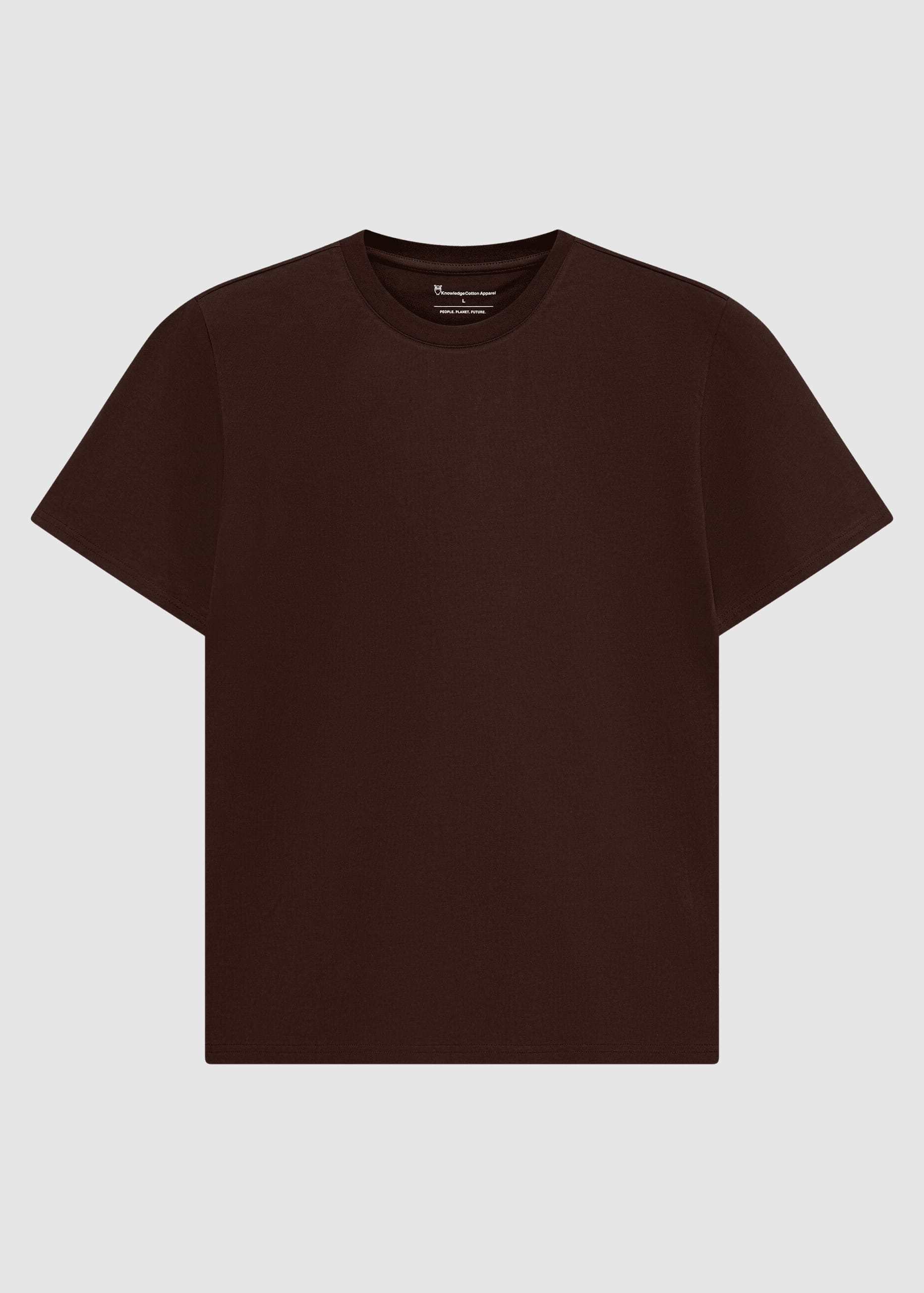 knowledge-cotton-apparel-basic-t-shirt-chocolate-torte-1.jpeg Basic T-Shirt Chocolate Torte