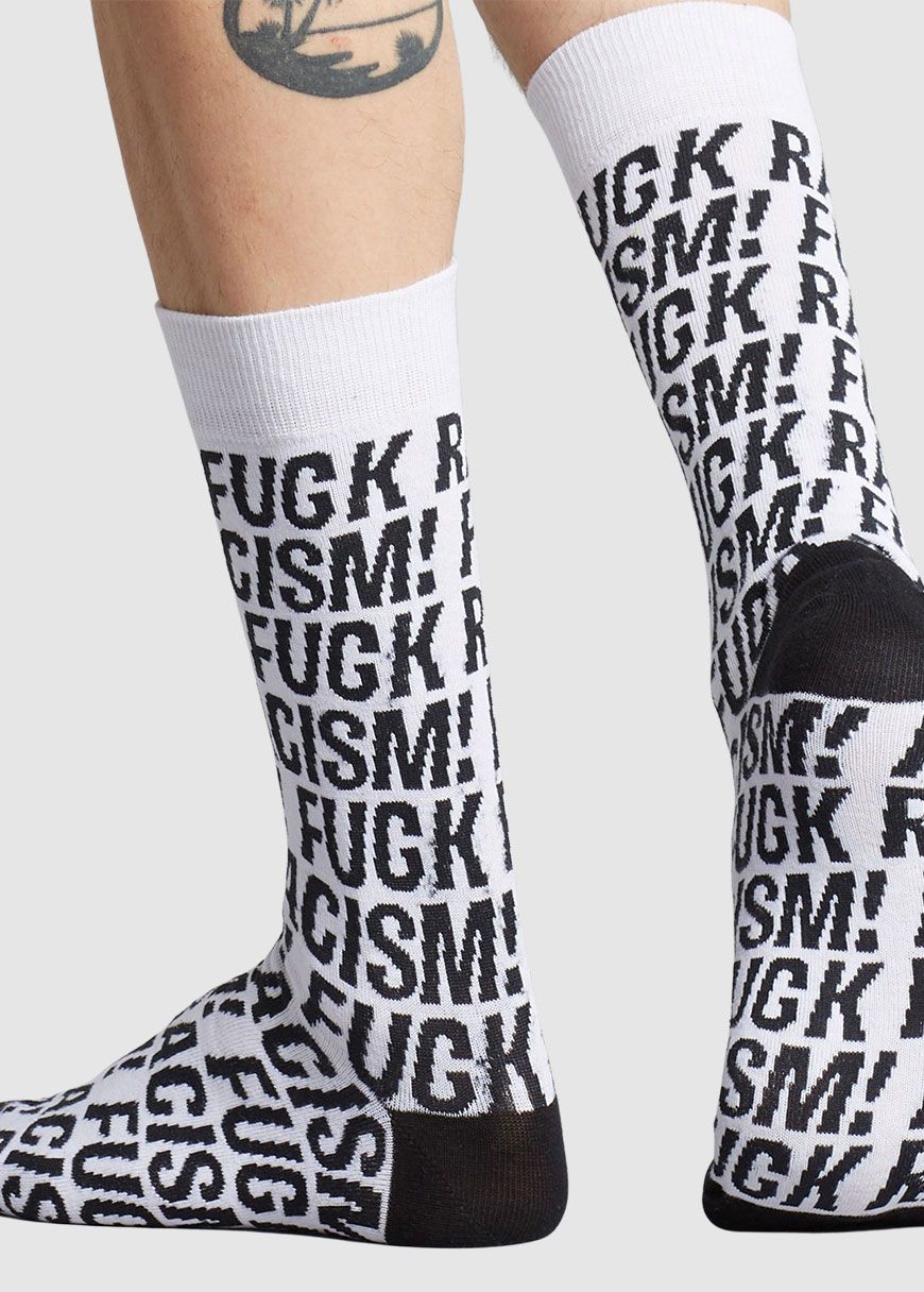 Socks Sigtuna Fuck Racism Pattern