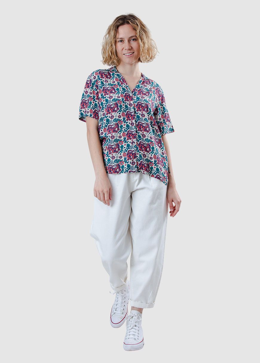 Asis Percales Tigris Aloha Blouse