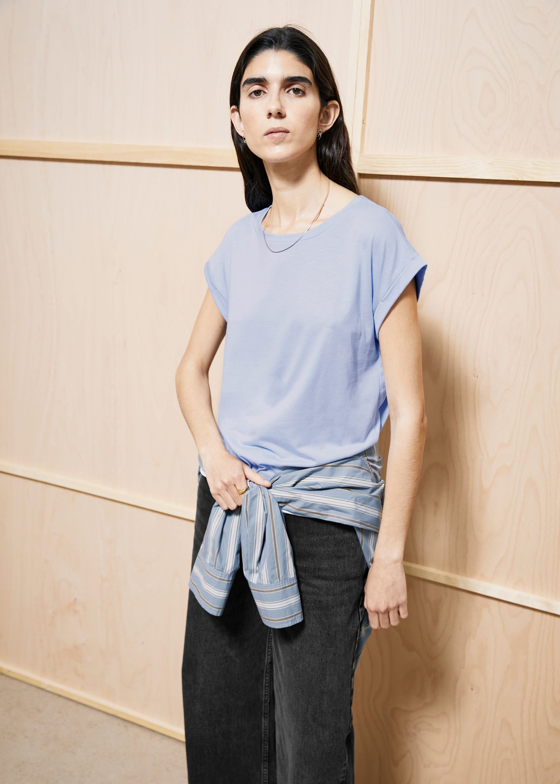 armedangels-jilaana-t-shirt-soft-blue-4.jpeg Jilaana T-Shirt Soft Blue