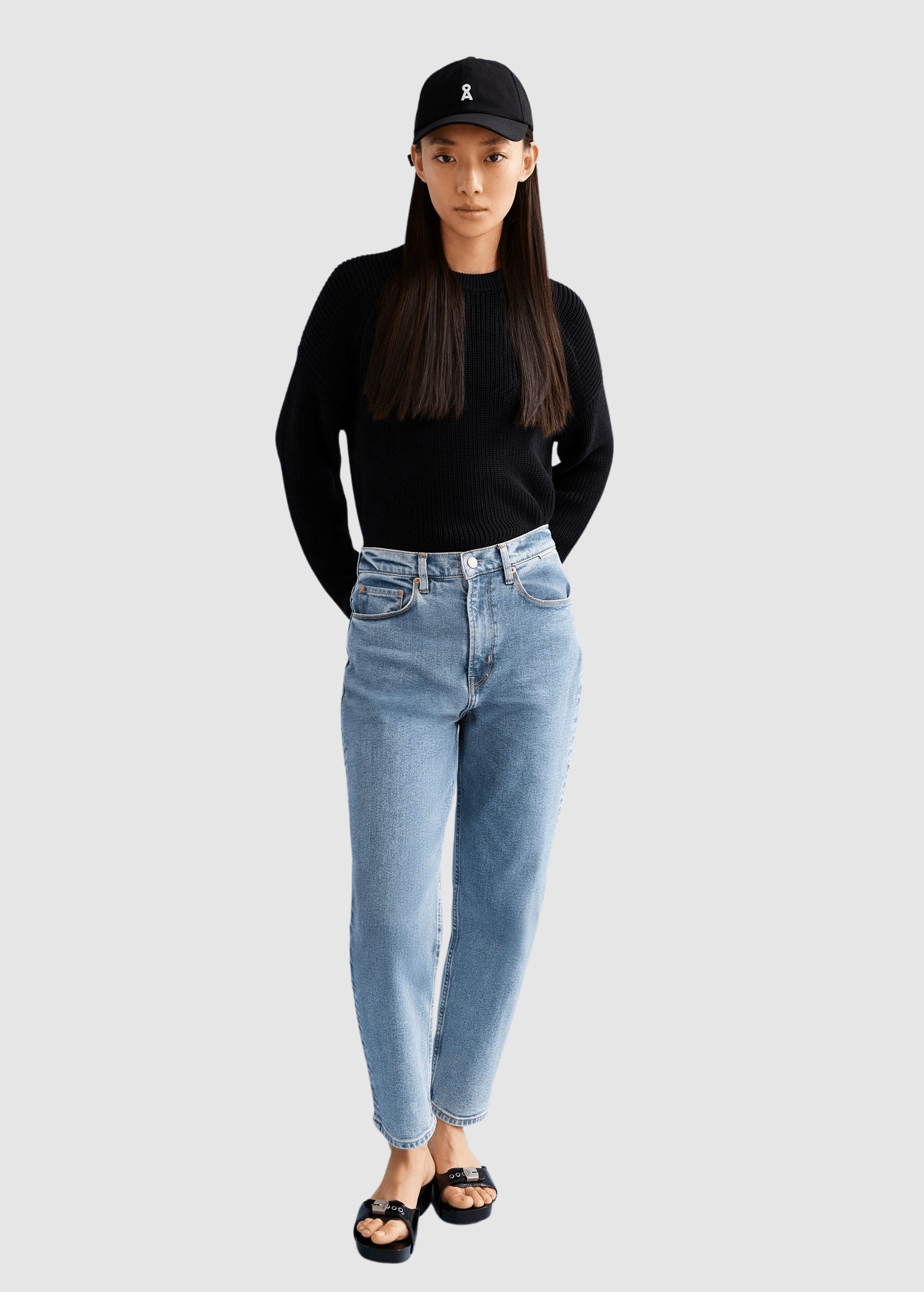 Mairaa High Waist Mom Jean Europie
