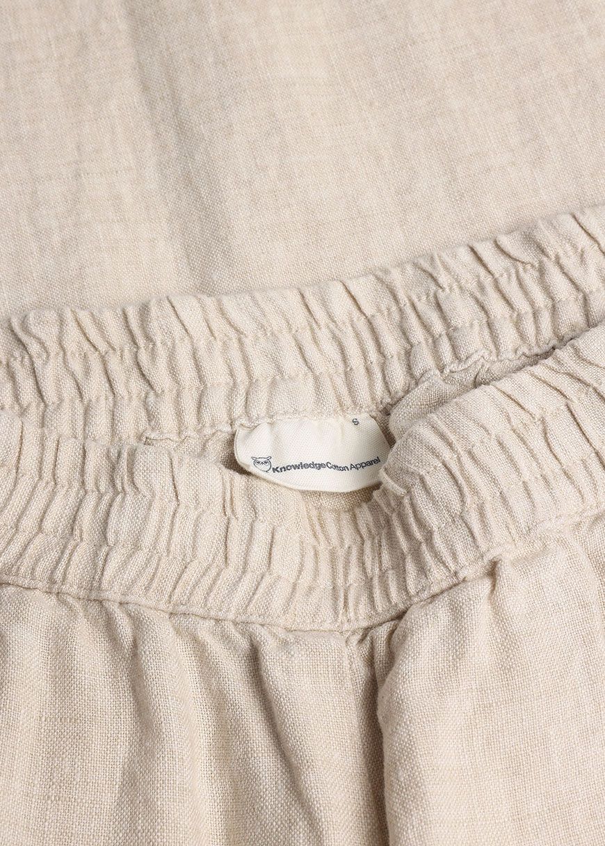 Posey Wide Mid-Rise Linen Pants