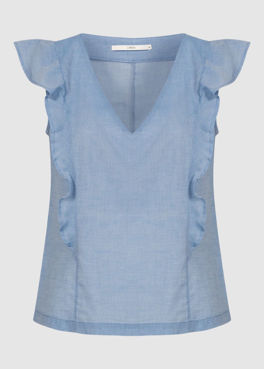 Chambray Blusentop Chambray Blusentop