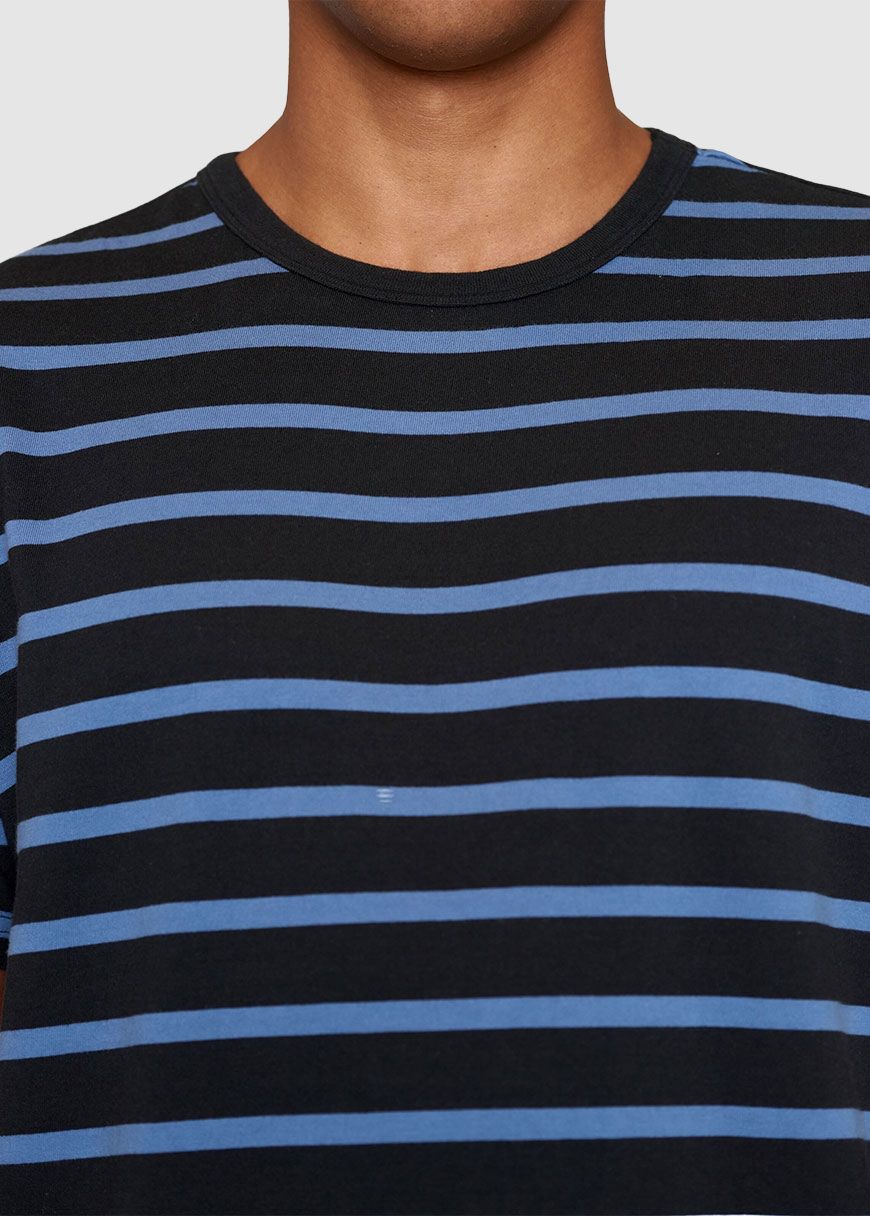Regular Short Sleeve Cotton Striped O-Neck T-Shirt Regular Short Sleeve Cotton Striped O-Neck T-Shirt