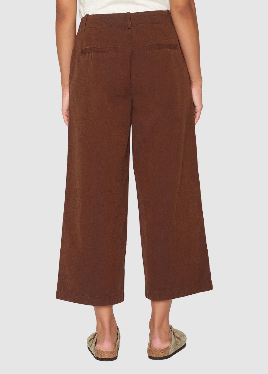 Posey Mid-Rise Wide Slub Yarn Cropped Pants Posey Mid-Rise Wide Slub Yarn Cropped Pants