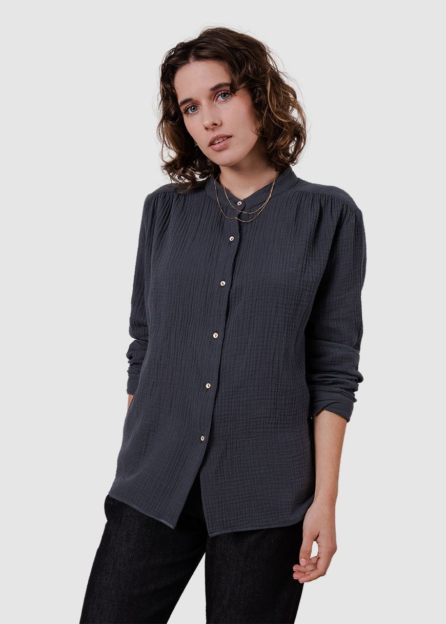 Bubble Mao Regular Blouse