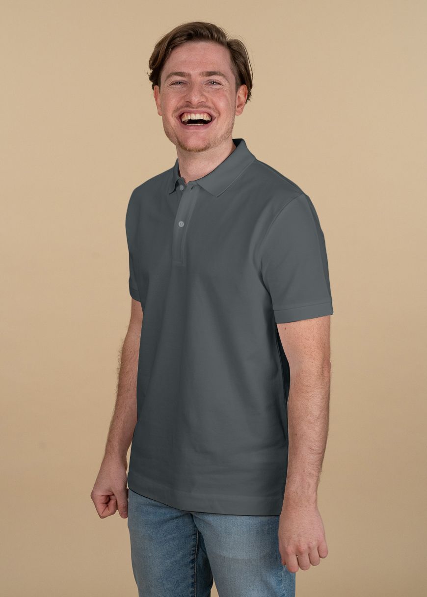Classic Poloshirt Man Anthracite