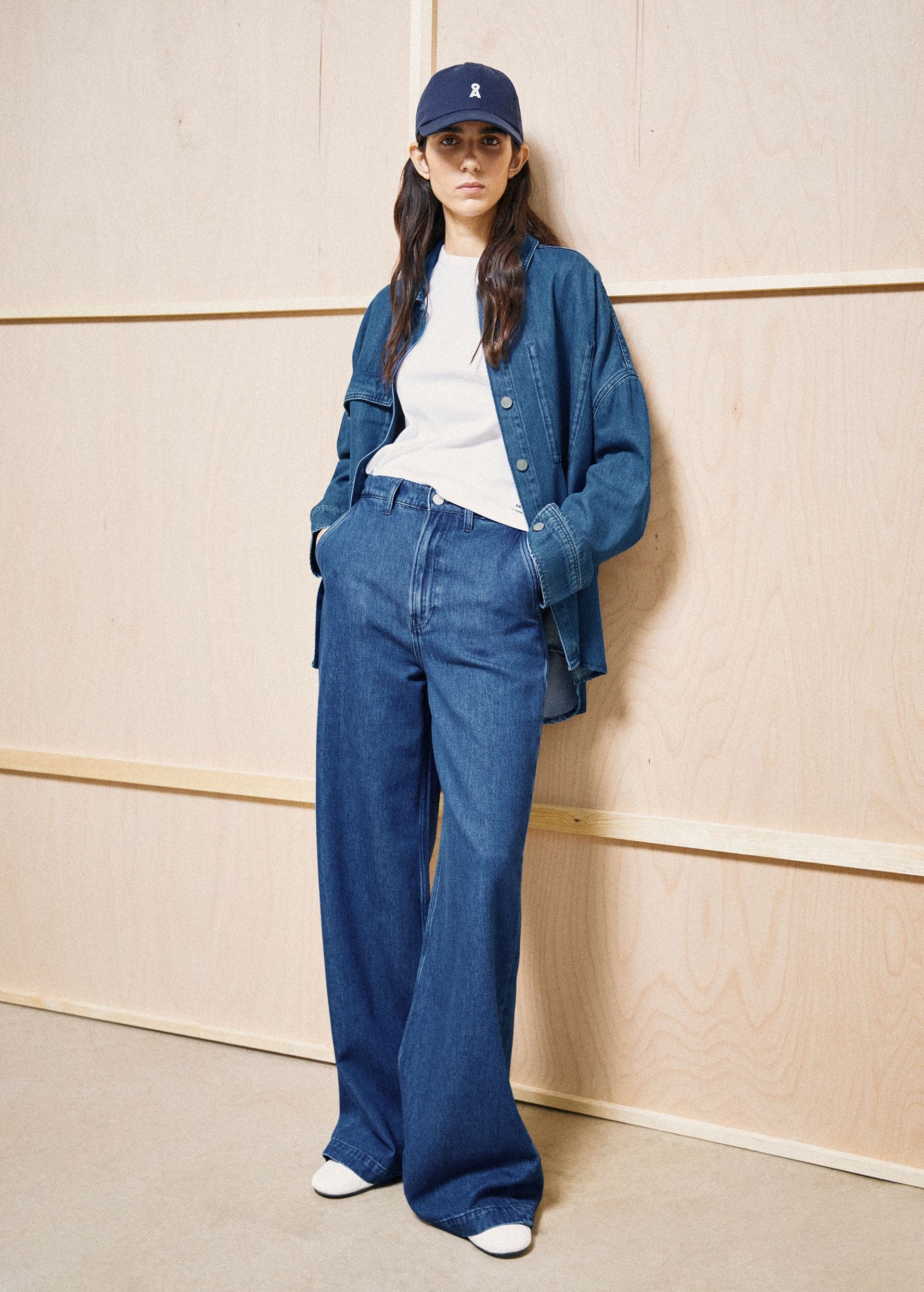 armedangels-wide-leg-denim-pant-bright-blue-4.jpeg Wide Leg Denim Pant Bright Blue