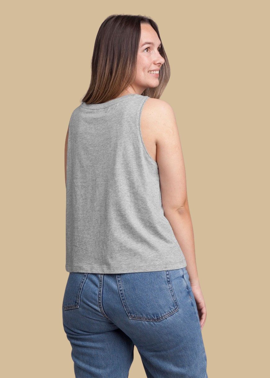 Cropped Oversized Tanktop Woman