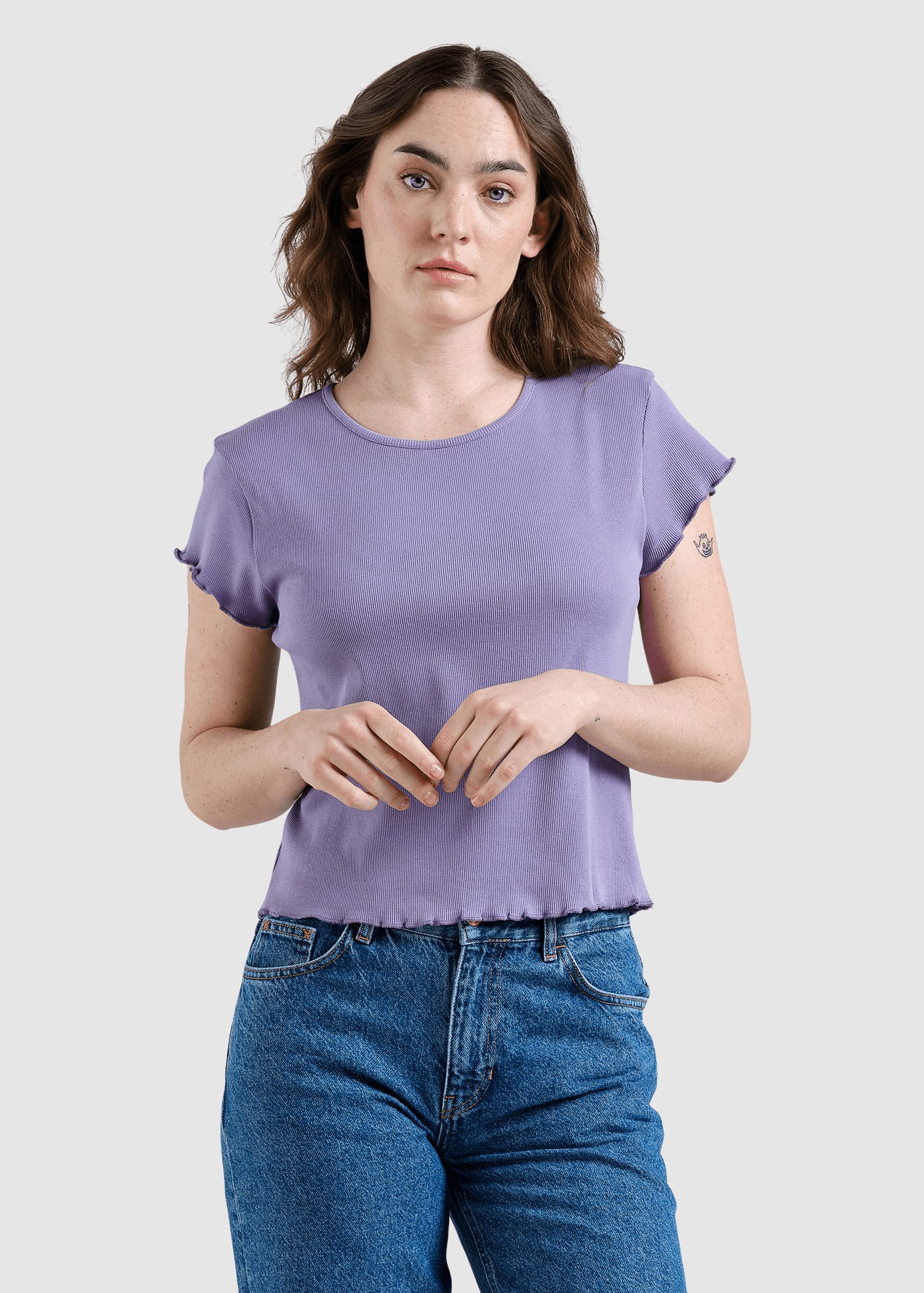 Rib Top Ven Haze Purple Rib Top Ven Haze Purple