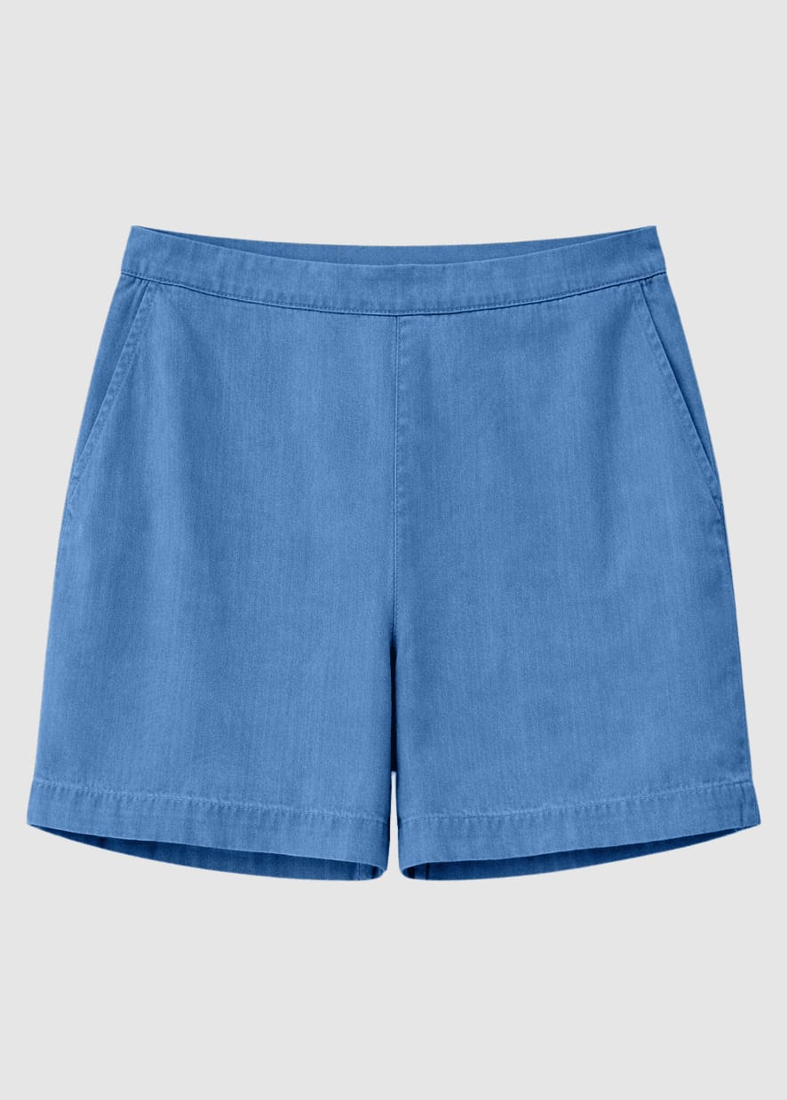 Tencel Shorts Dark Blue Wash
