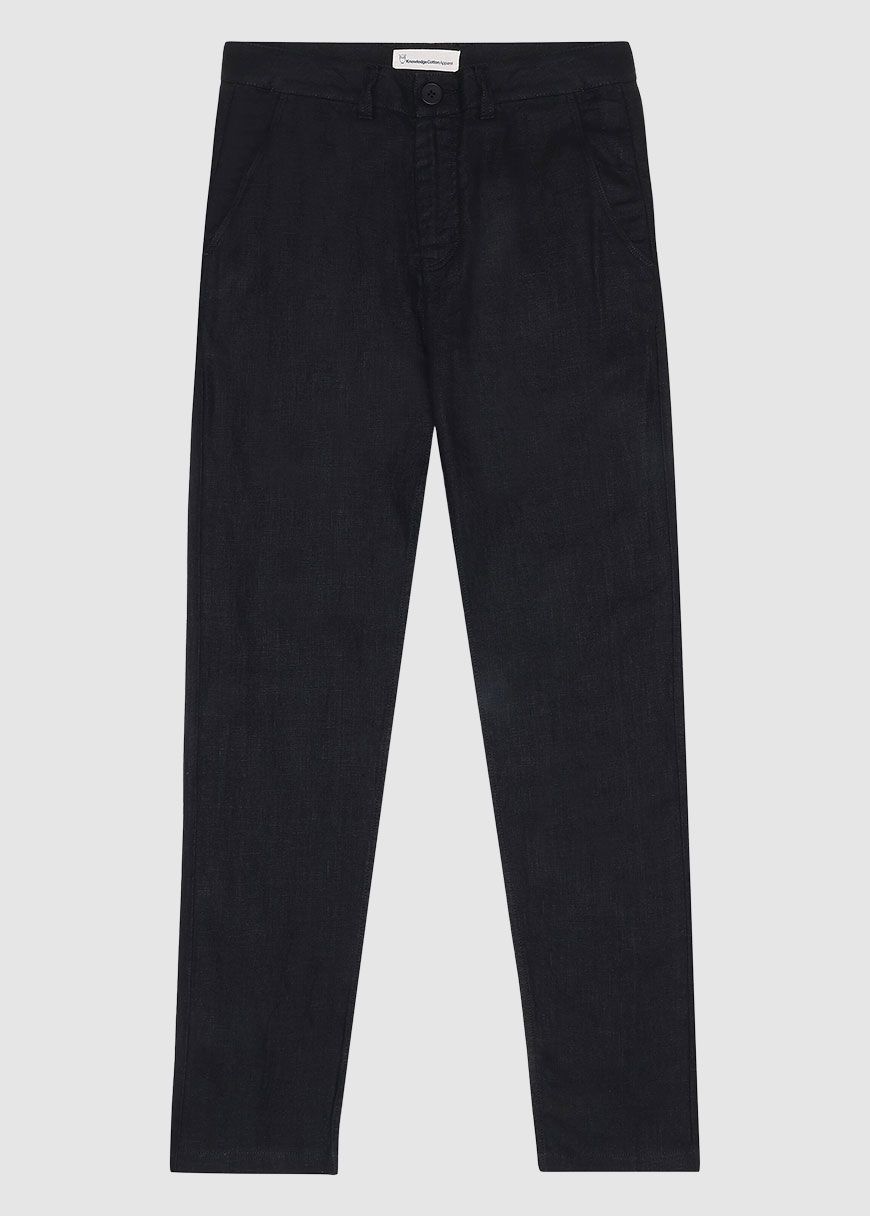 Calla Tapered Mid-Rise Linen Pants