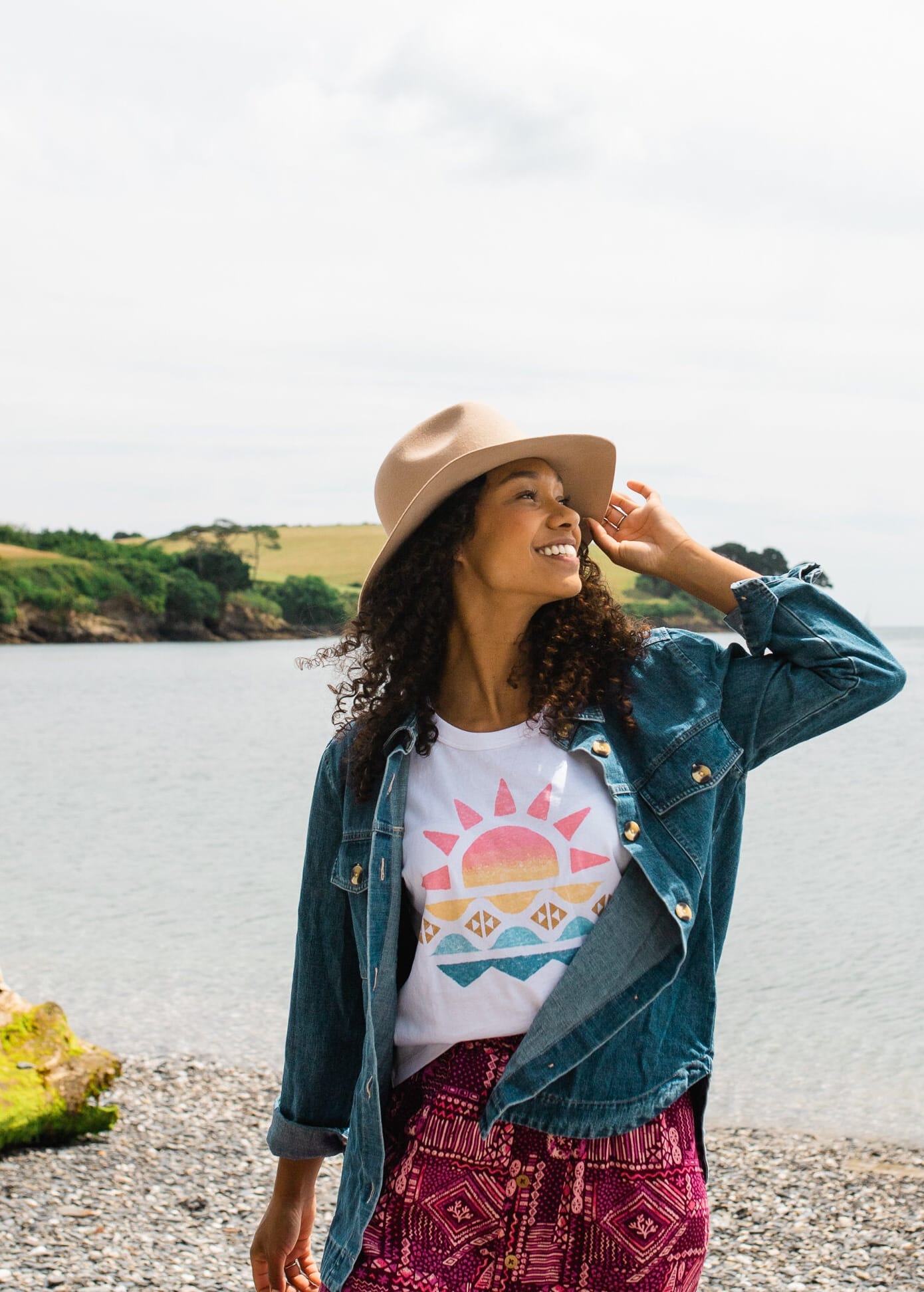 Sunray Recycled Cotton Vest White