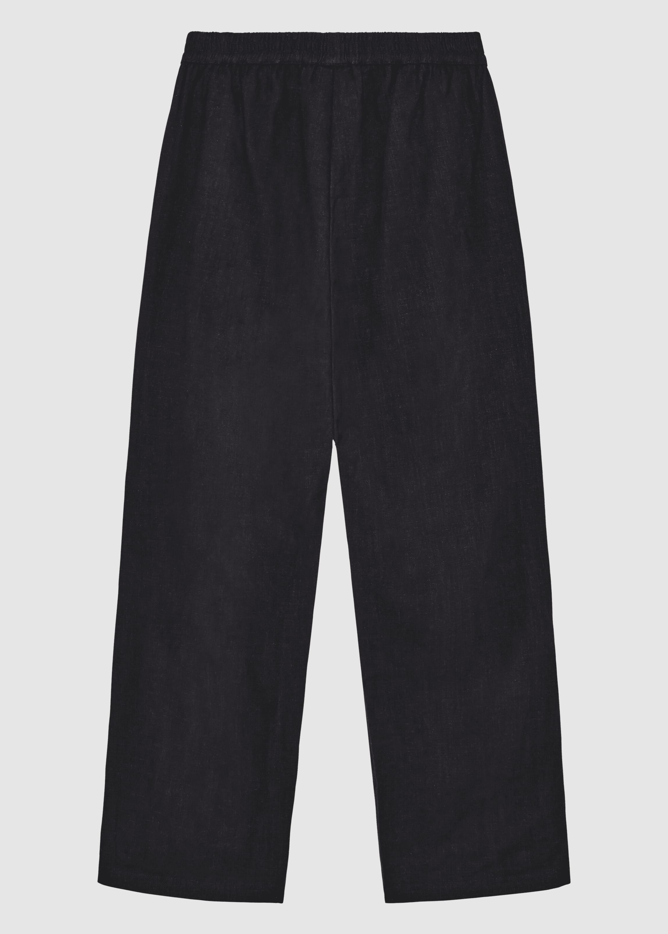 Posey Wide Linen-MIX Pants Black Jet