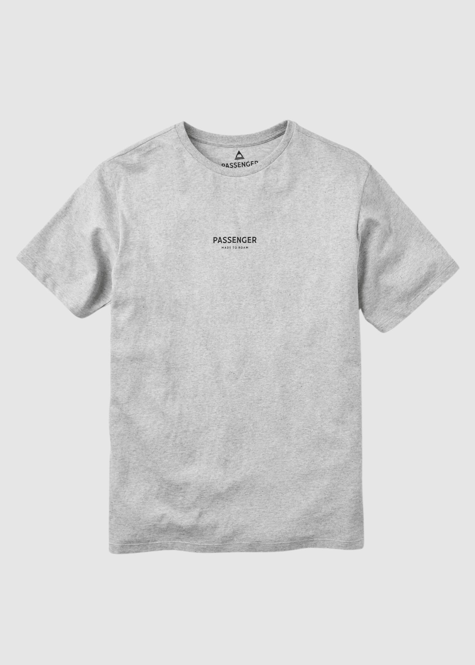 Passenger Recycled Cotton T-Shirt Grey Marl
