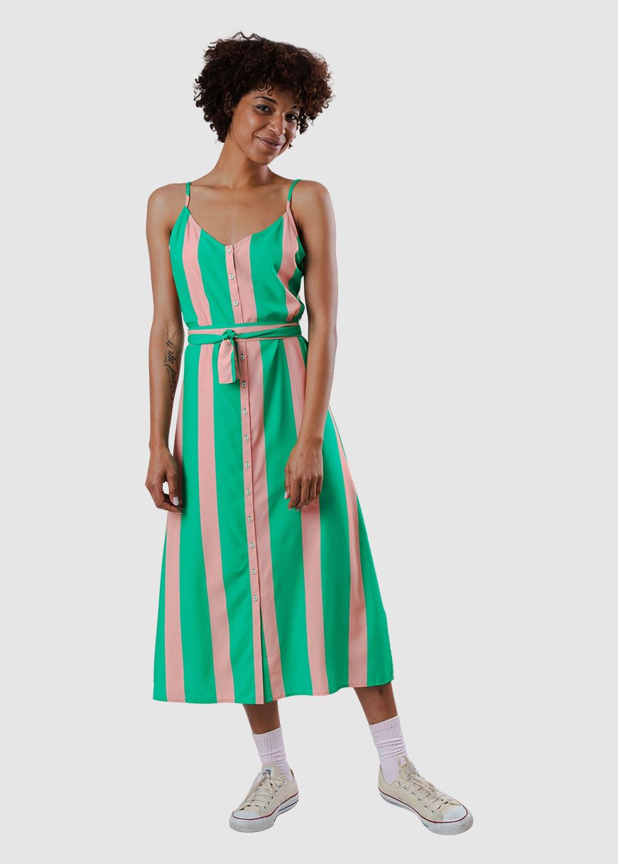 Color Block Strap Dress