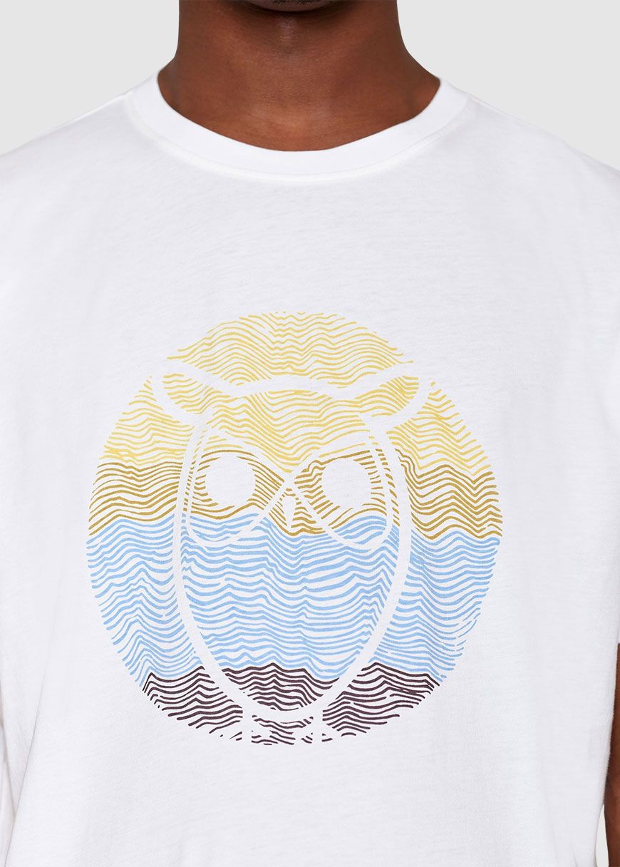 Regular Circled Owl Printed T-Shirt Regular Circled Owl Printed T-Shirt