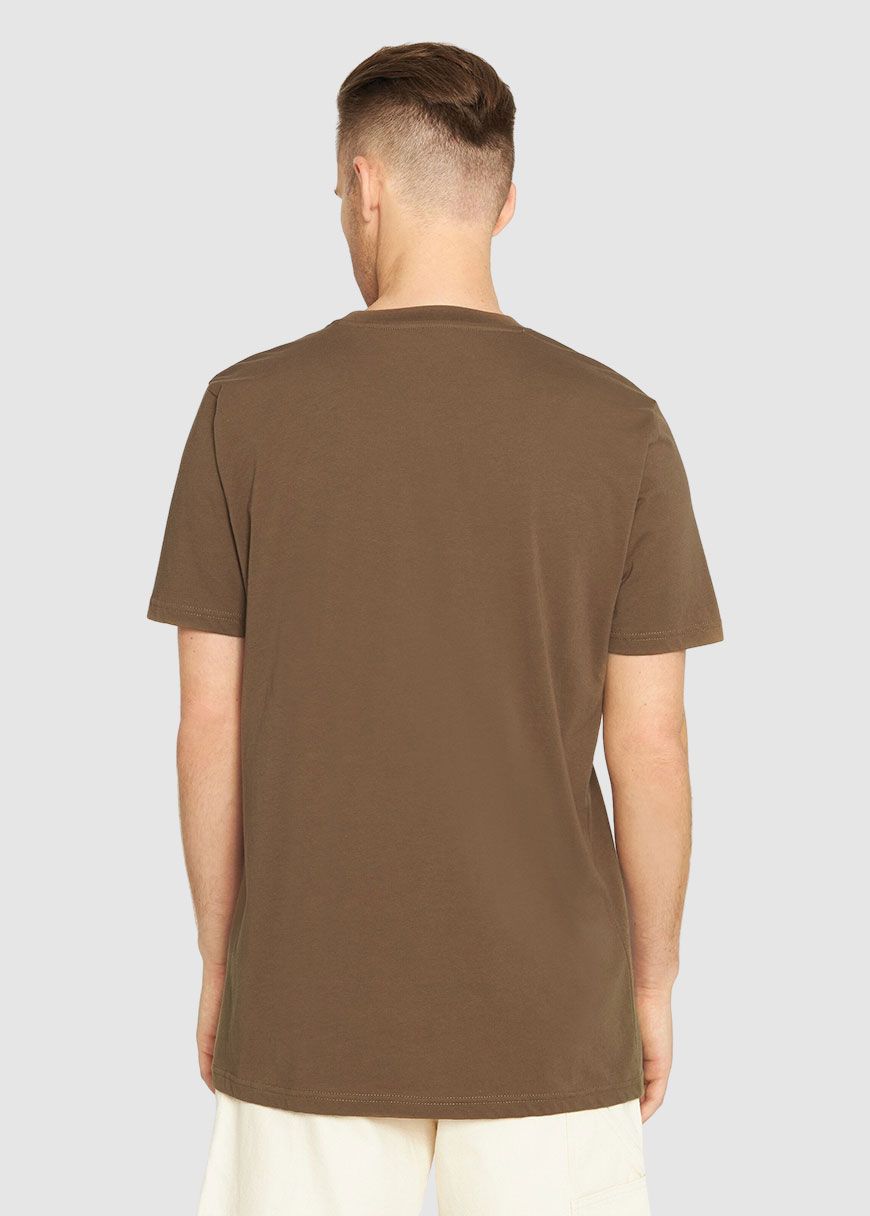 Tee In Single Jersey With Wood Print