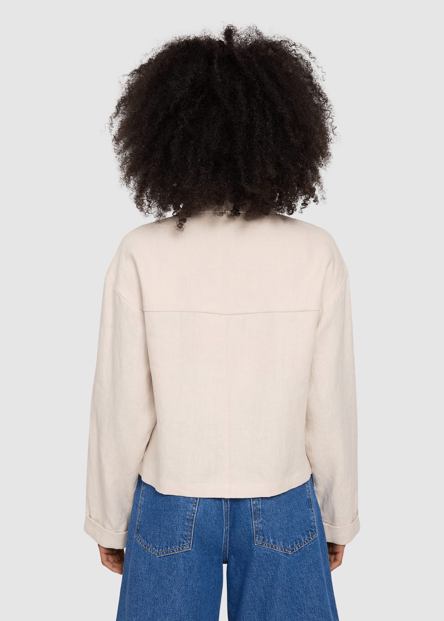 Short Linen Jacket Moon