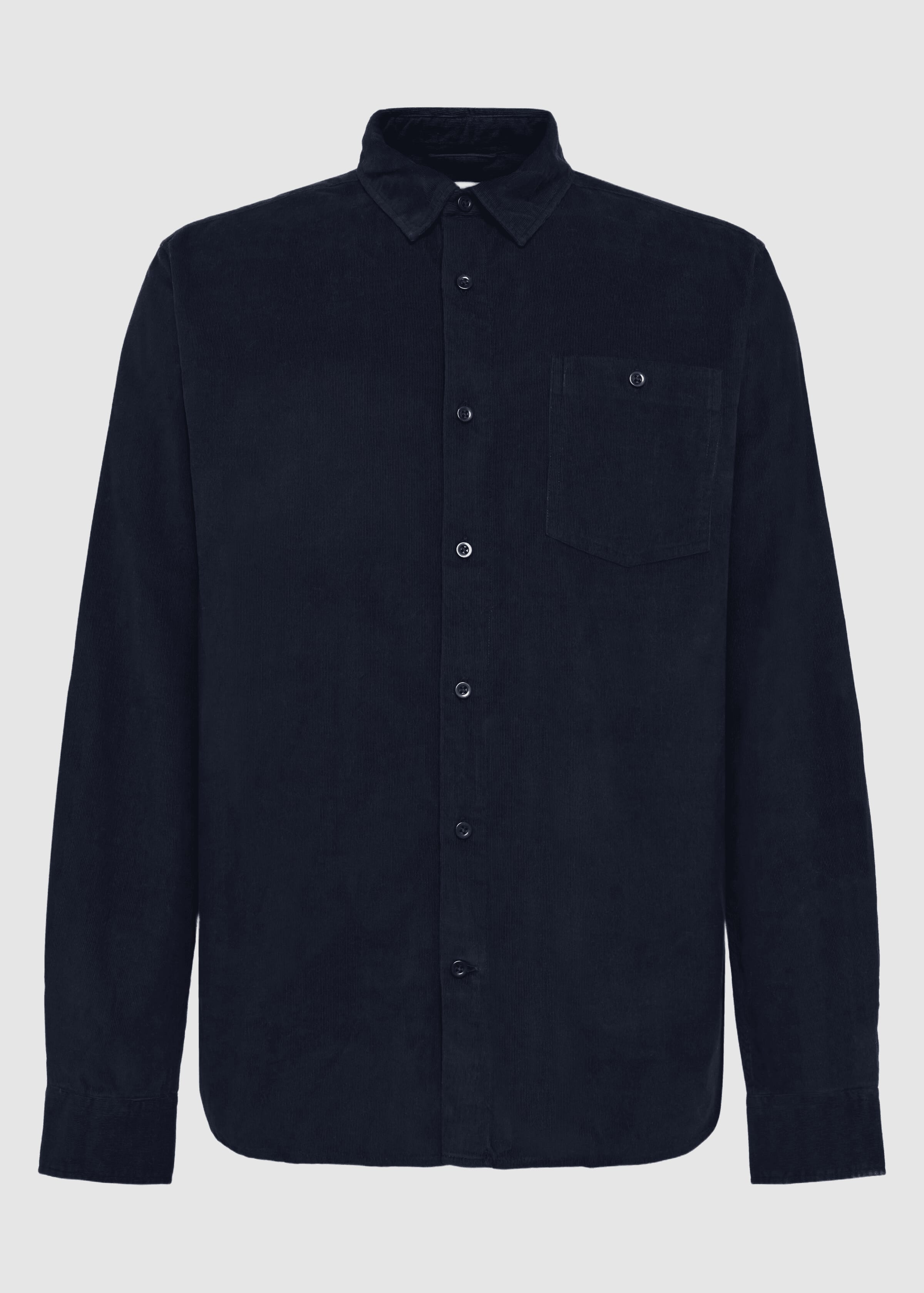 knowledge-cotton-apparel-dune-regular-corduroy-shirt-night-sky-1.jpeg Dune Regular Corduroy Shirt Night Sky
