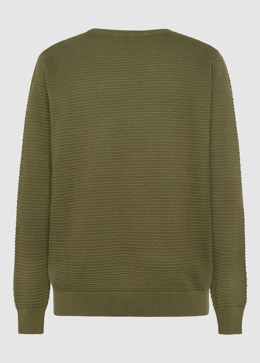 knowledge_cotton_apparel_vagn_regular_bubble_knit_crew_neck_AW_25_KCA_1080067_1068_Burned_Olive_6_d870d66737 Vagn Regular Bubble Knit Crew Neck
