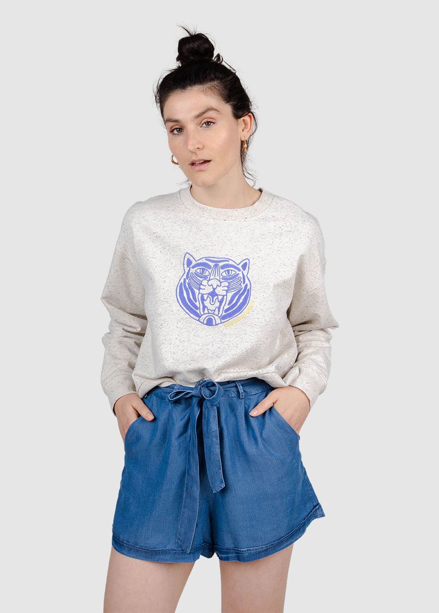 Tiger Rounded Sweatshirt Tiger Rounded Sweatshirt